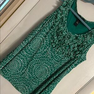 INC International Concepts Teal Floral Tank Top